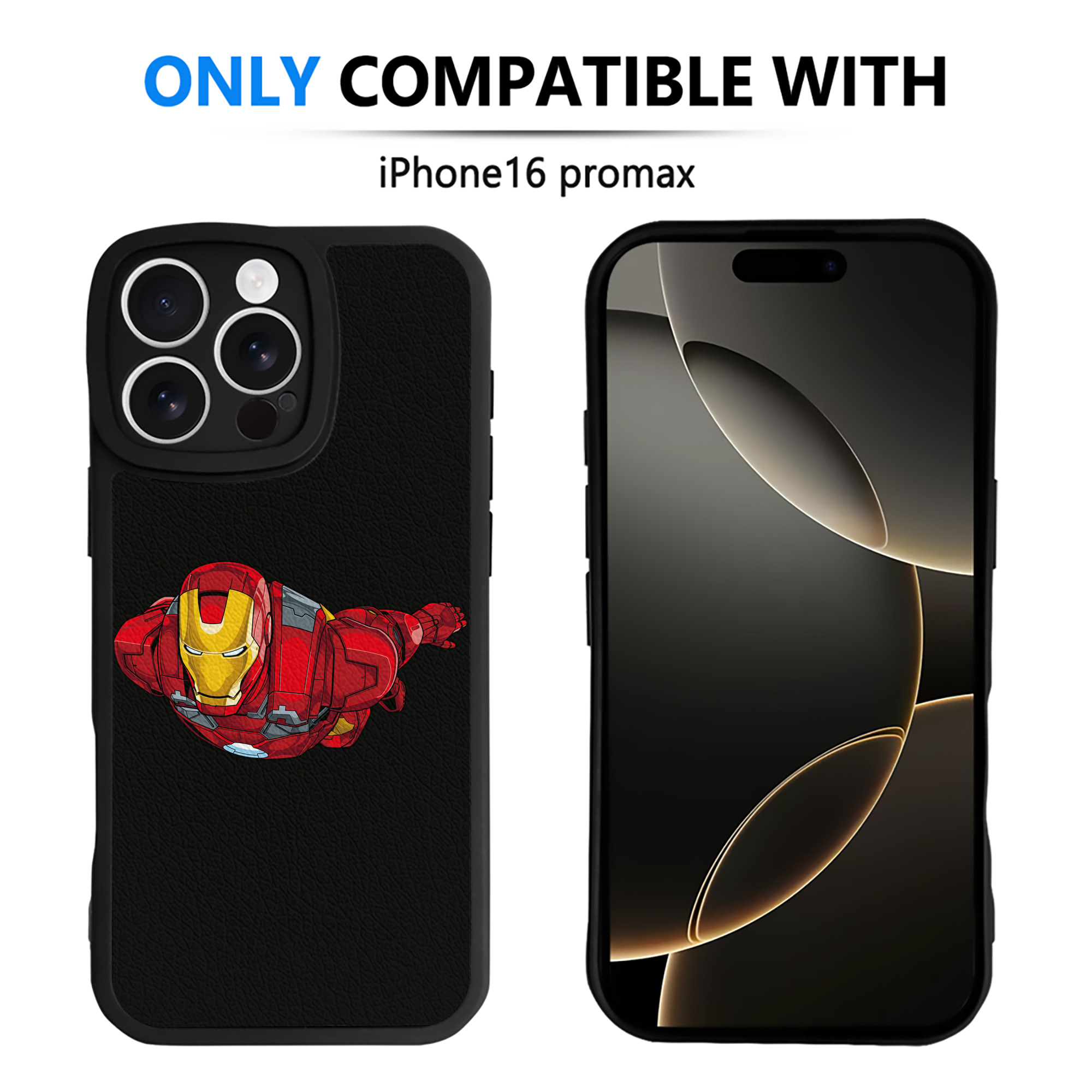 （画像用） アベンジャーズ The Avengers 【iPhone 16シリーズ対応】シリコンスマホケース（レザー調） 材質：シリコン